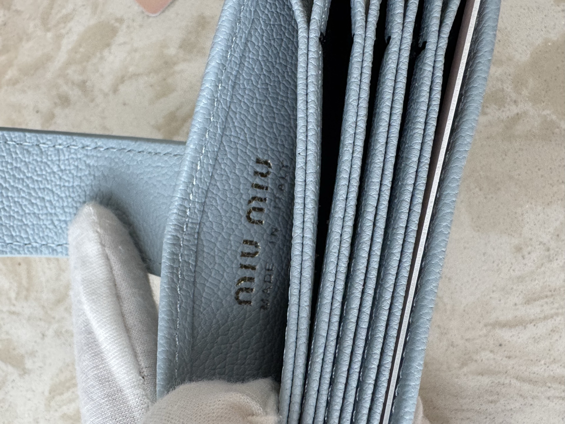 Miu Miu Slim Leather Wallet - Image 7