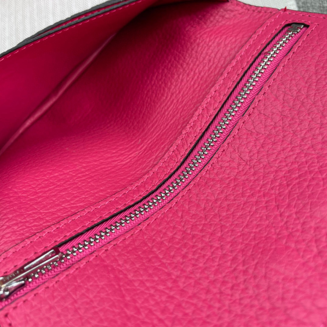 Hermès Women’s Togo Calfskin Vertical Zip Wallet - Image 7