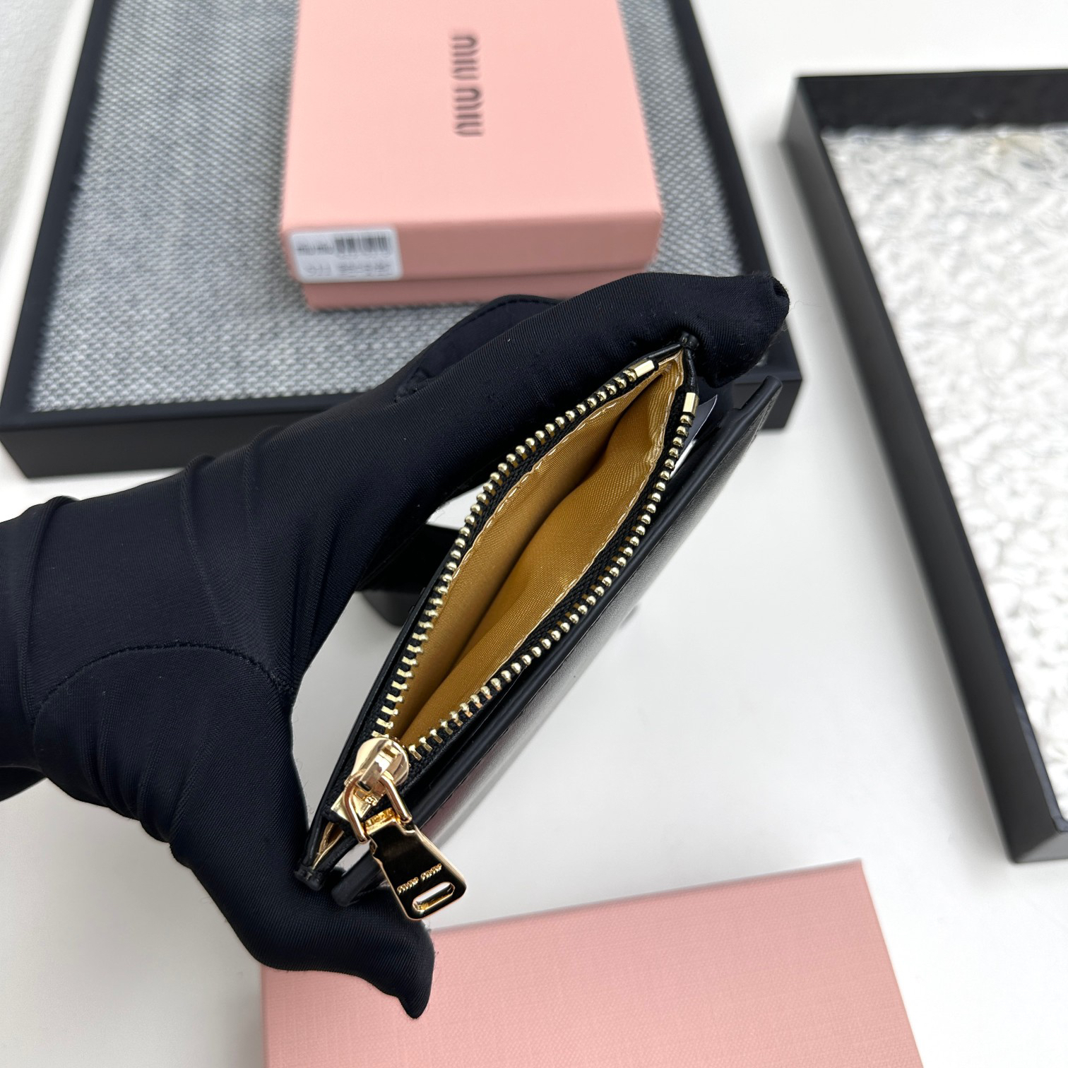 Miu Miu Lambskin Bifold Wallet - Image 7