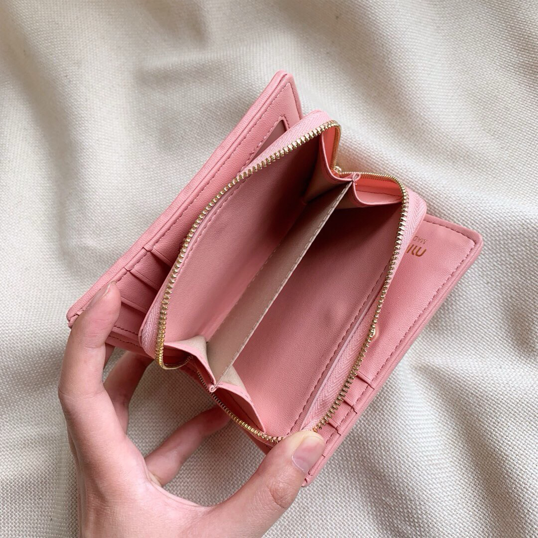 Miu Miu Lambskin Multifunction Small Wallet - Image 7