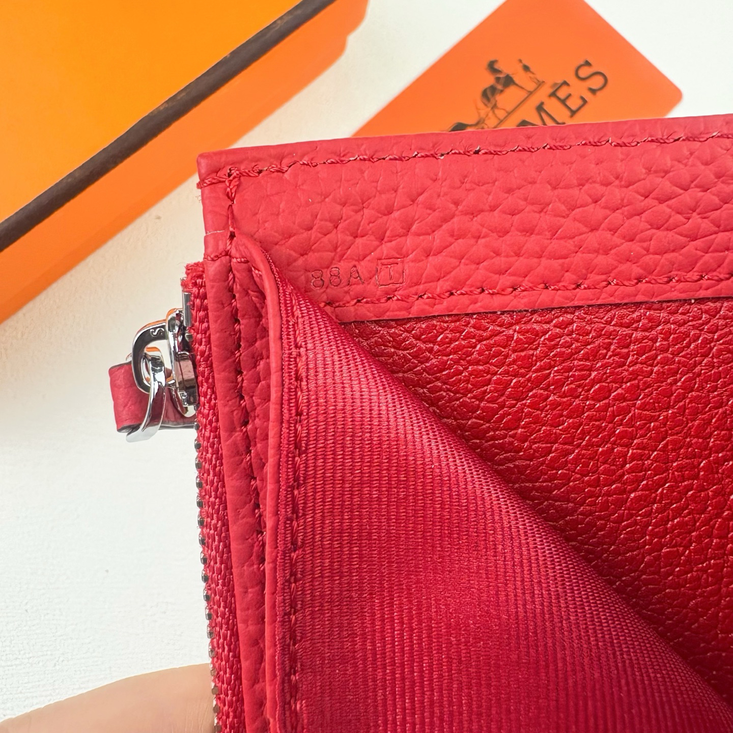 Hermes Silk'in Togo Leather Women's Wallet - Image 7