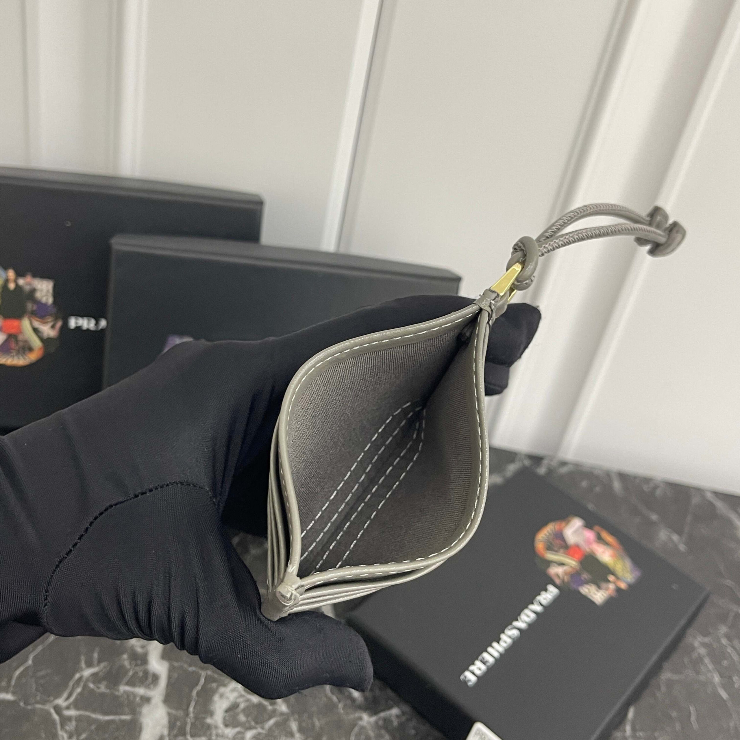 Prada Saffiano Leather Card Holder - Image 7