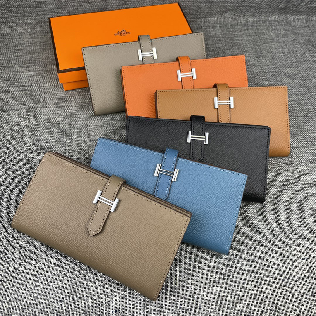 Hermes Epsom Leather Vertical Zip Wallet - Image 7