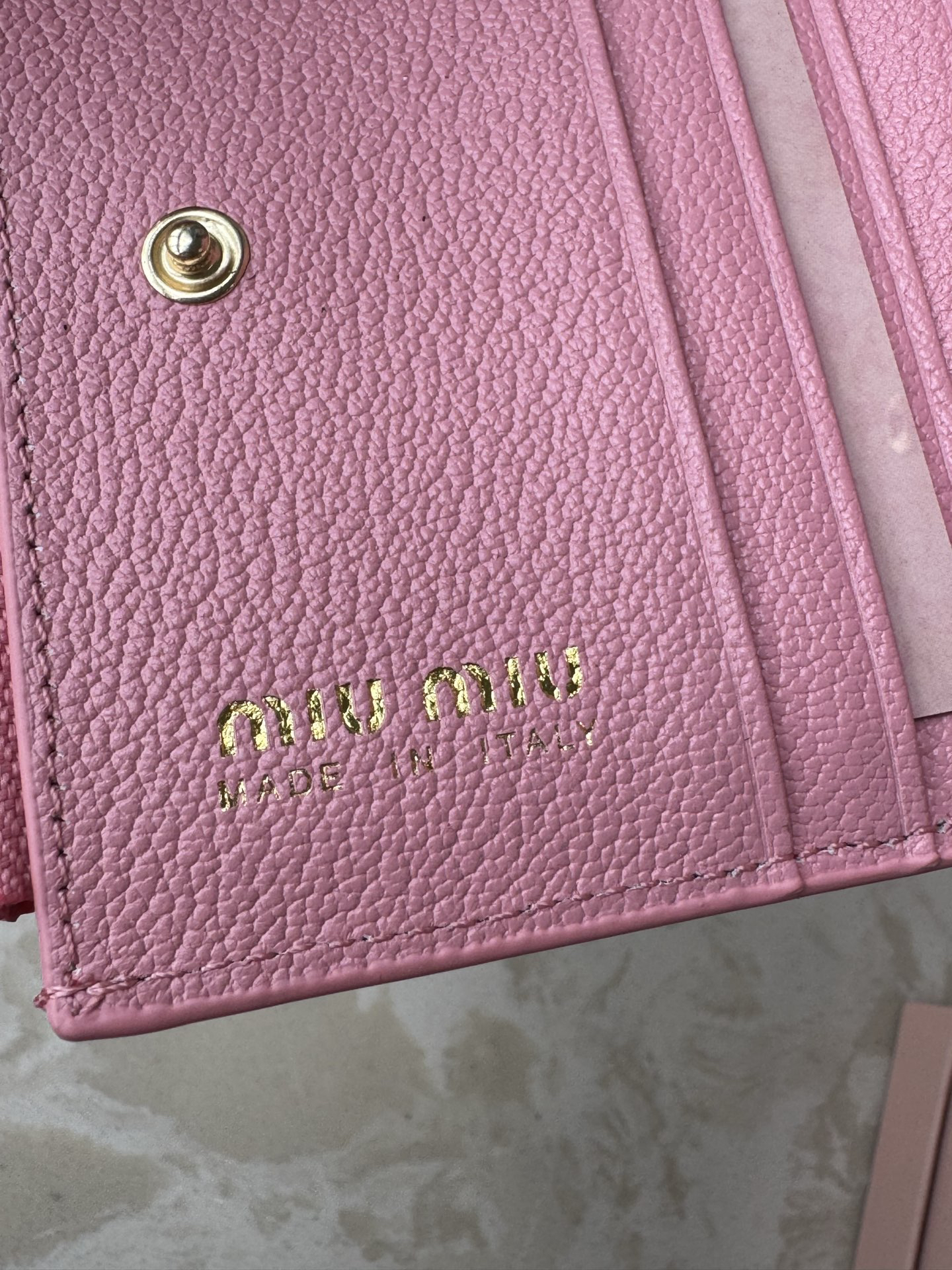 Miu Miu Leather Card Holder - Image 7