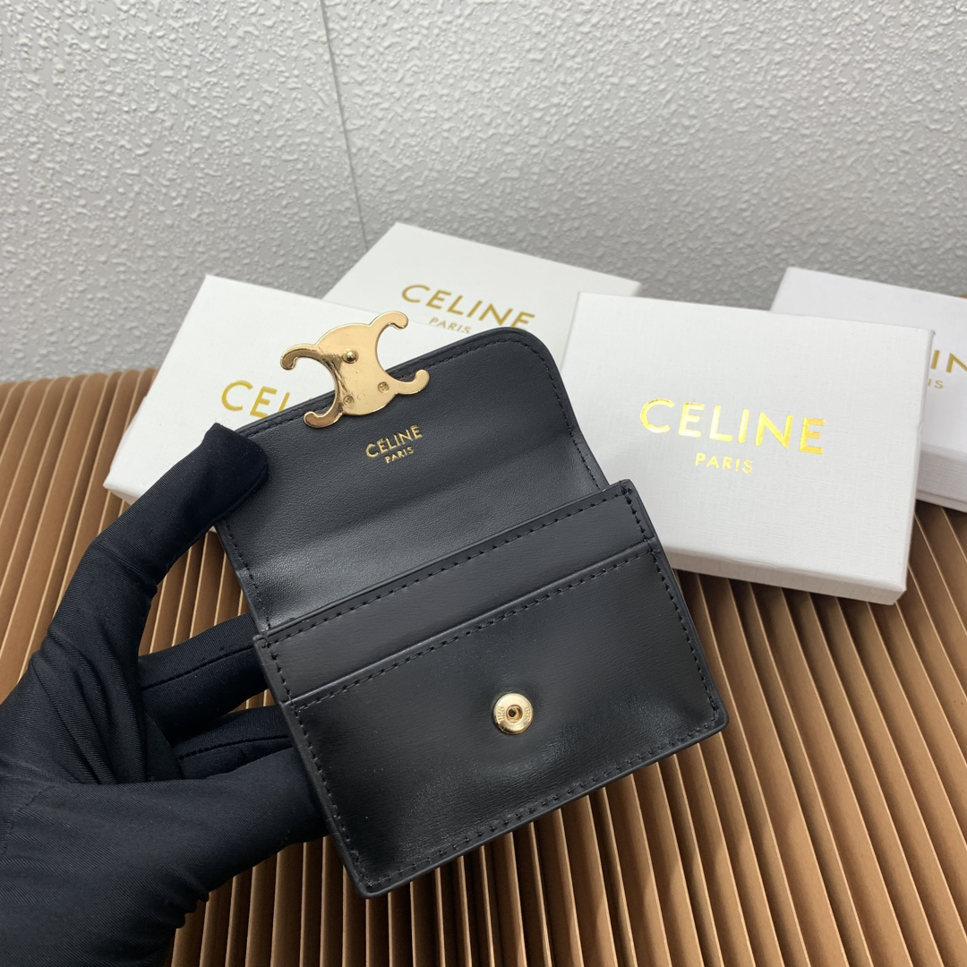 CELINE Triomphe Canvas Card Holder - Image 7