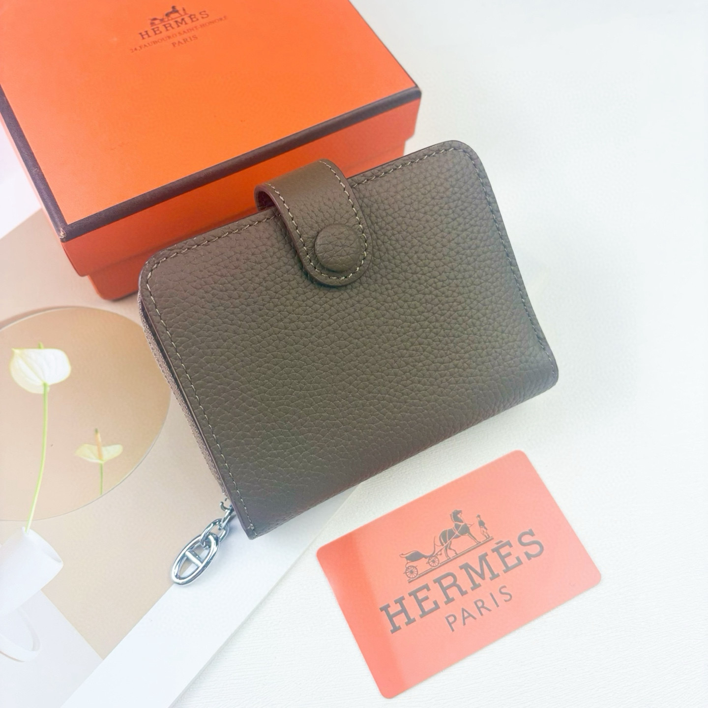 Hermès Silk'in Togo Calfskin Wallet - Image 7