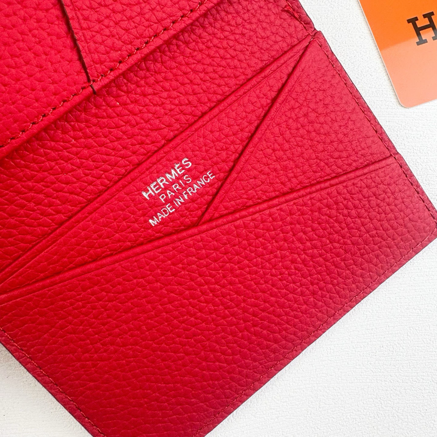 Hermès Barenia Faubourg Togo Leather Business Card Holder - Image 7
