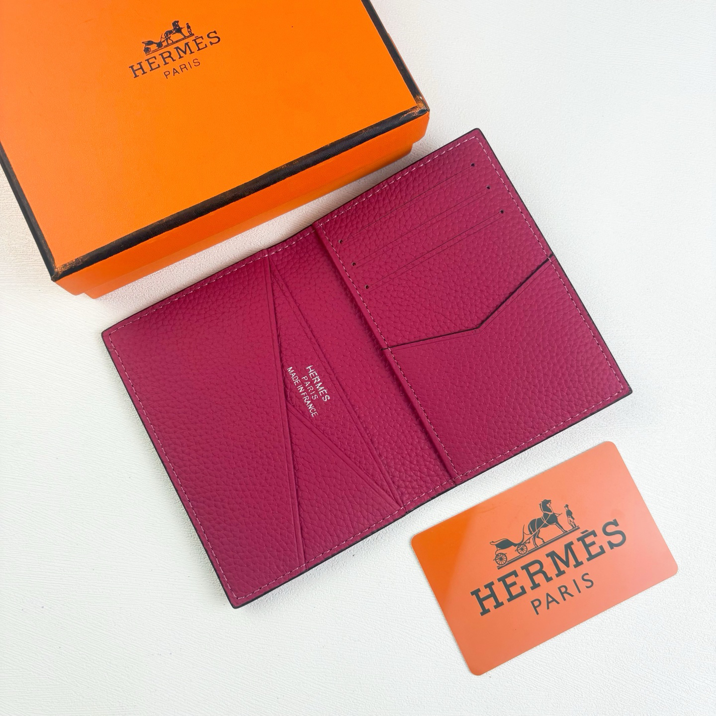 Hermès Barenia Faubourg City 8CC Business Card Holder - Image 7