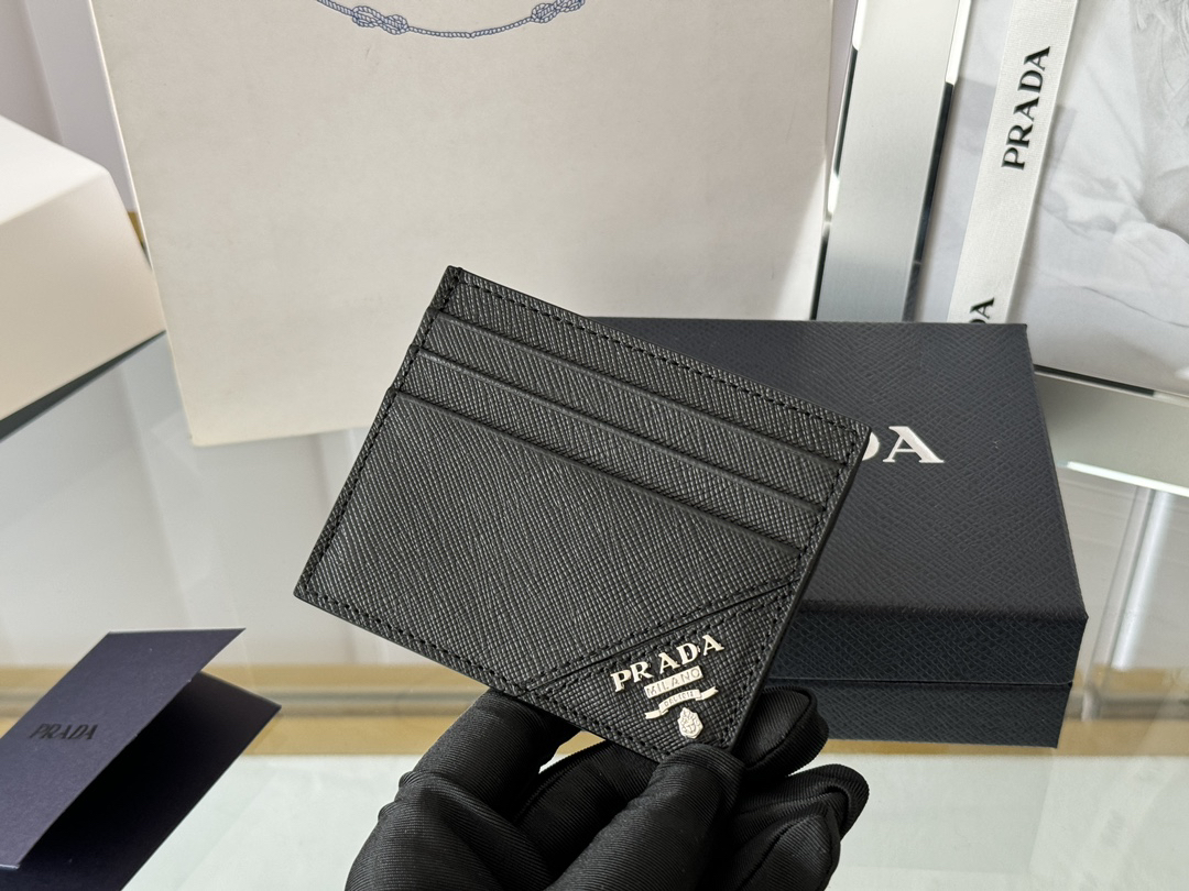 Prada Saffiano Leather Men's Card Holder - Image 7