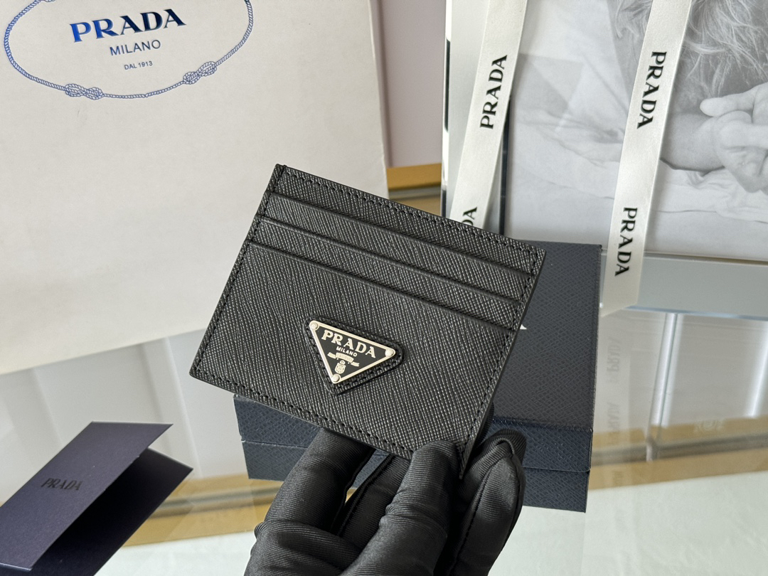 Prada Men's Saffiano Leather Card Holder 2MC223 - Image 7