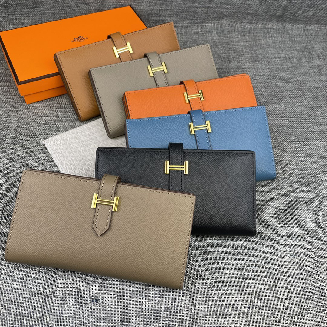 Hermès Women's Empson Leather Long Zip Wallet - Image 7