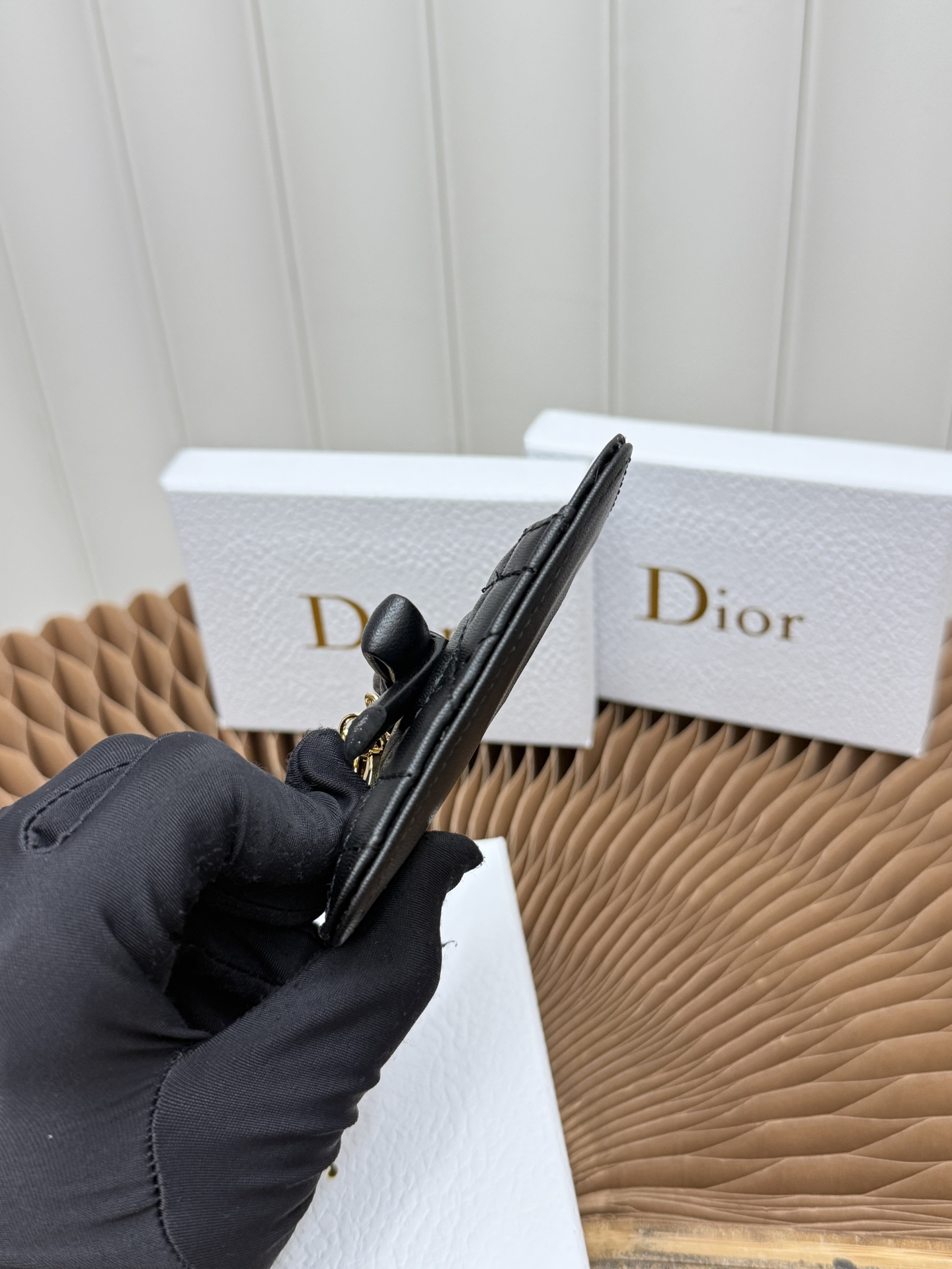 Lady Dior Cannage Lambskin Card Holder - Image 7