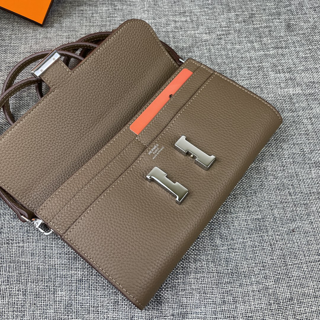 Hermes Constance 9852 Togo Leather Shoulder Bag - Image 7