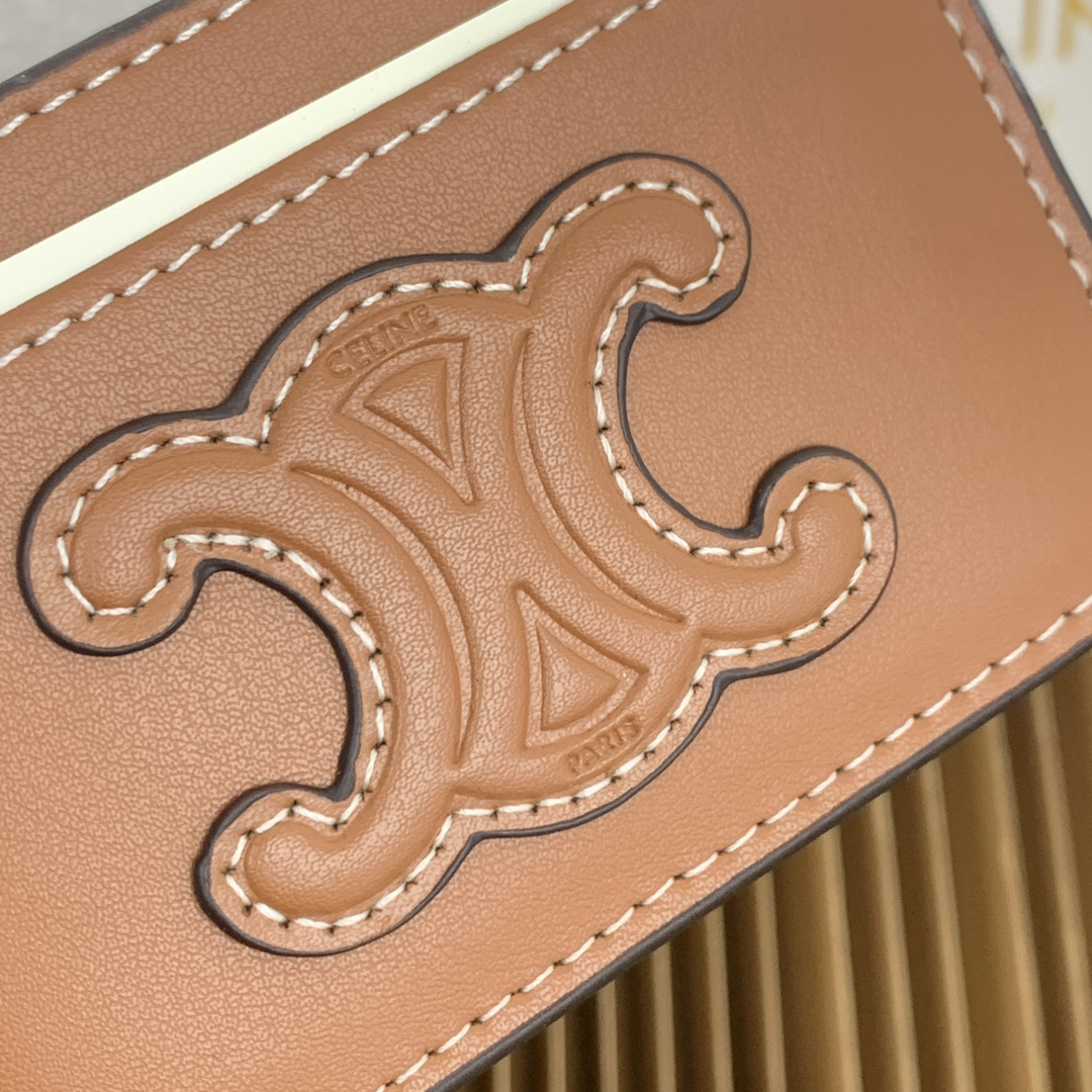Triomphe Leather Card Holder - Image 7