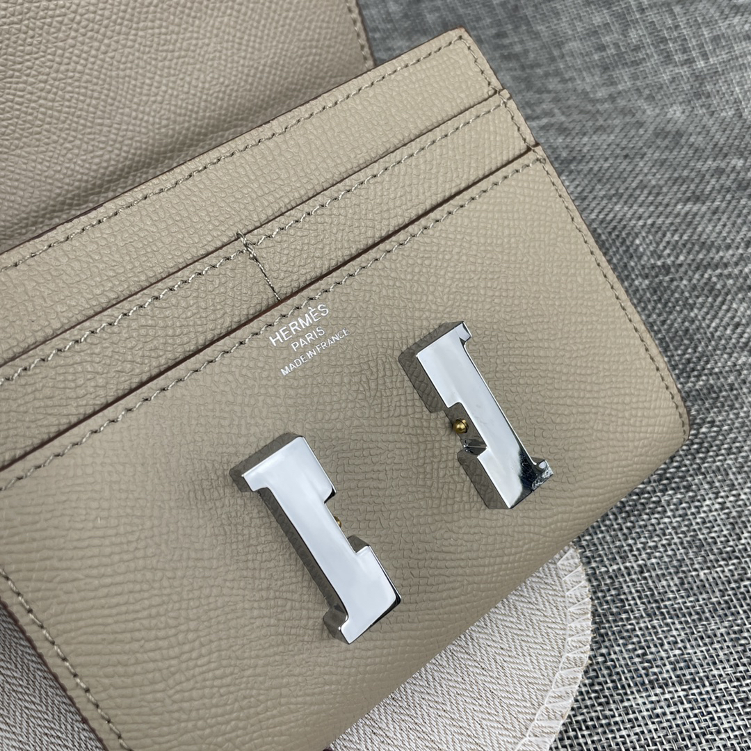 Hermes Constance Palm-Grain Leather Card Holder - Image 7