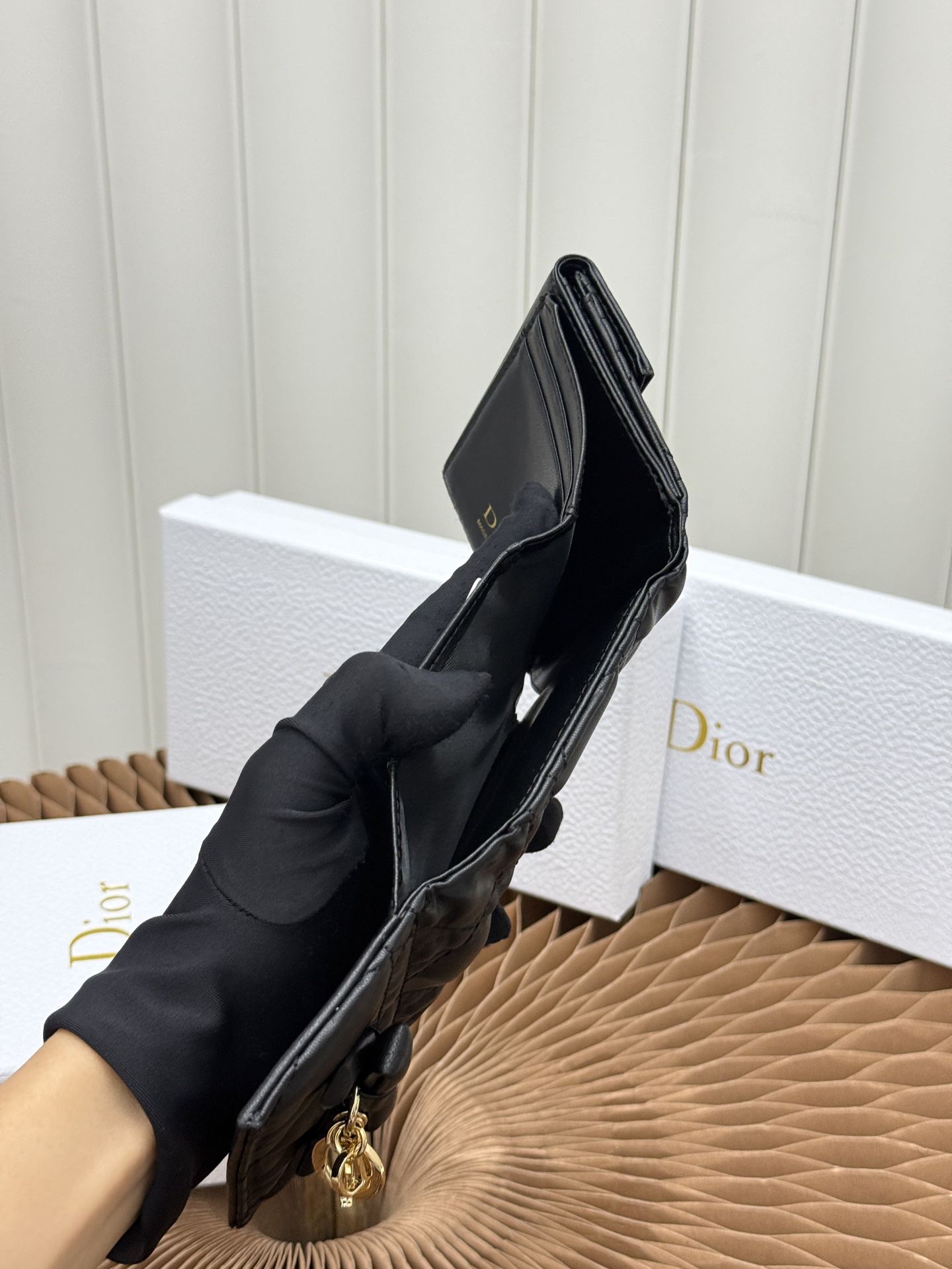 Lady Dior Lotus Wallet - Image 7