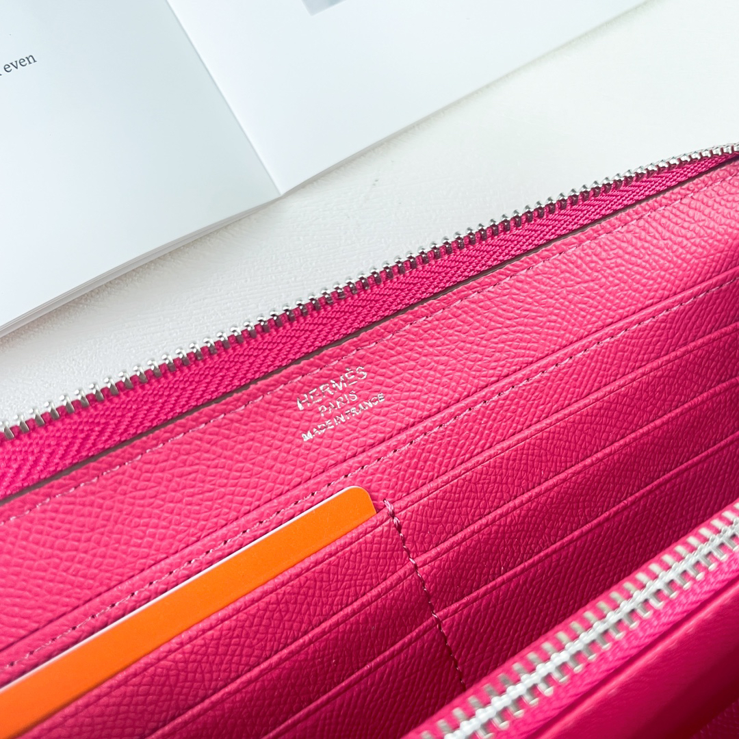 Hermes Silk'In Classic Zip Wallet - Image 7