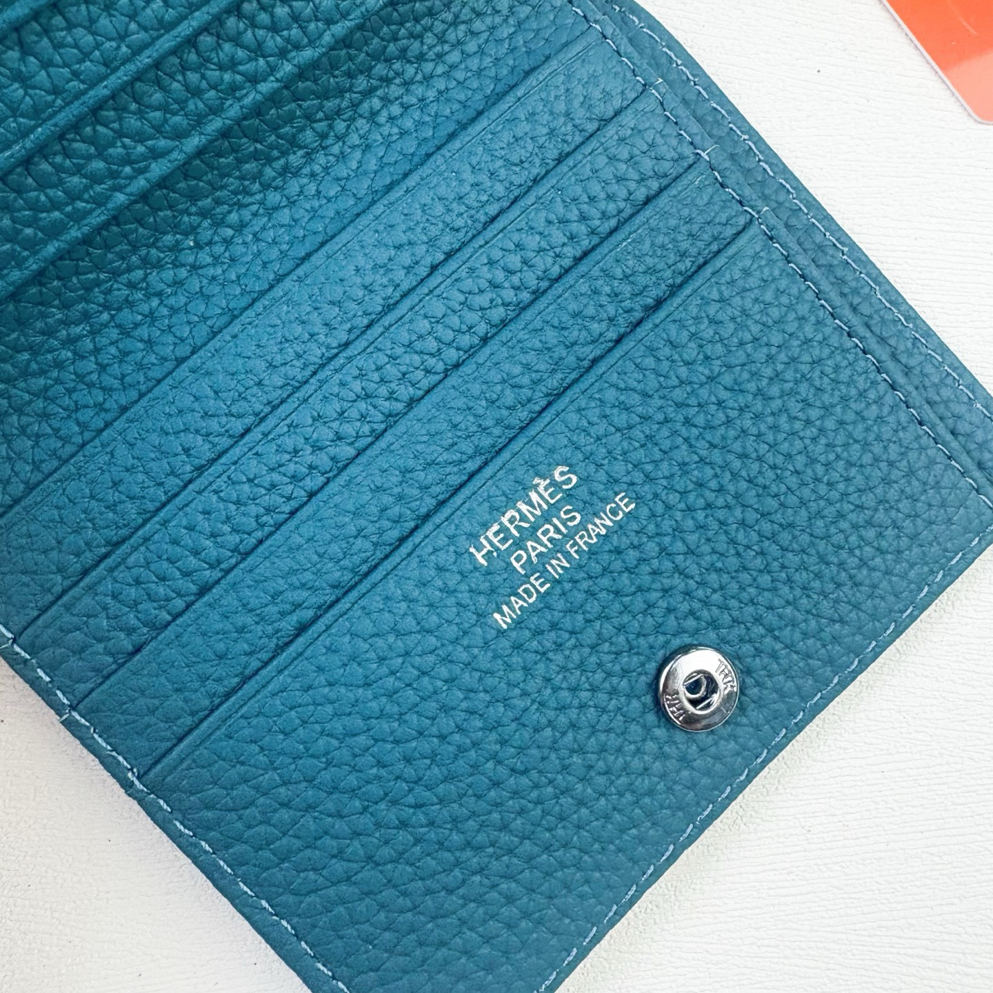 Hermes Silk'in Togo Leather Wallet - Image 7