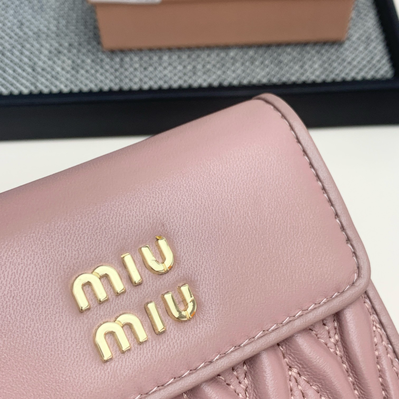 Miu Miu Lambskin Mini Zipper Coin Purse - Image 7
