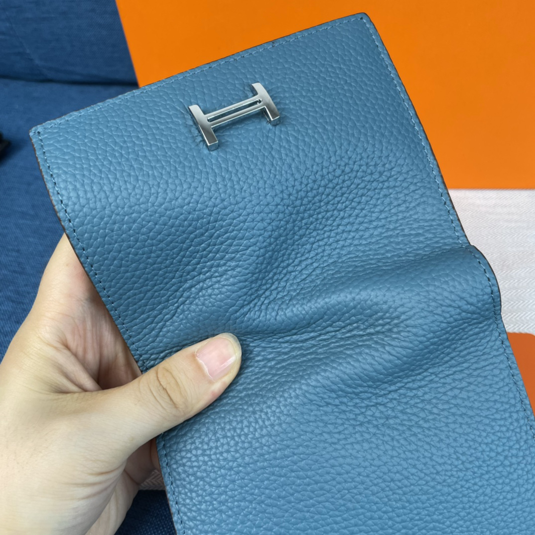 Hermes Togo Calfskin Vertical Wallet - Image 7