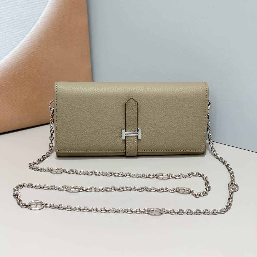Hermes Pig-Nose Chain Shoulder Bag - Image 7