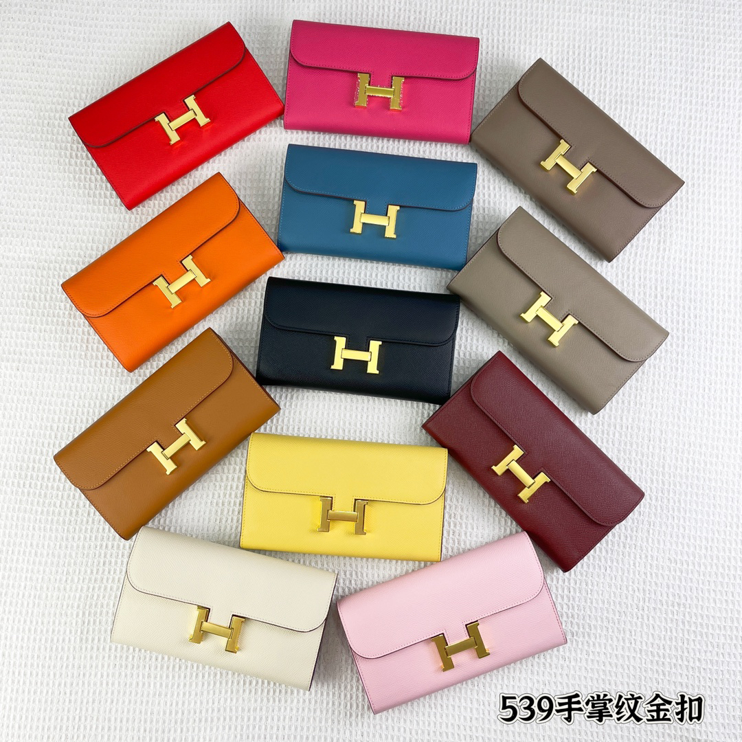 Hermès Constance Leather Wallet Clutch - Image 7