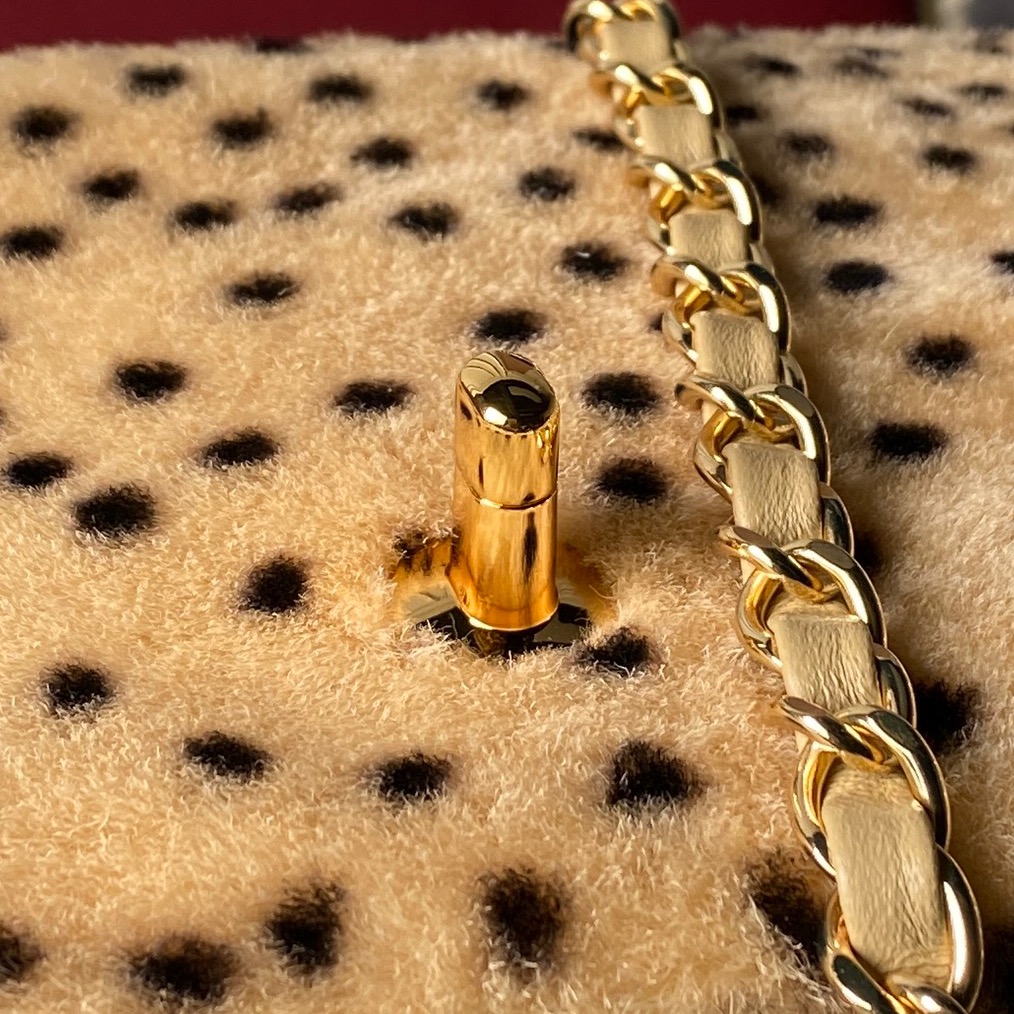 Chanel Limited-Edition Leopard-Print Velvet Classic Flap Bag - Image 7