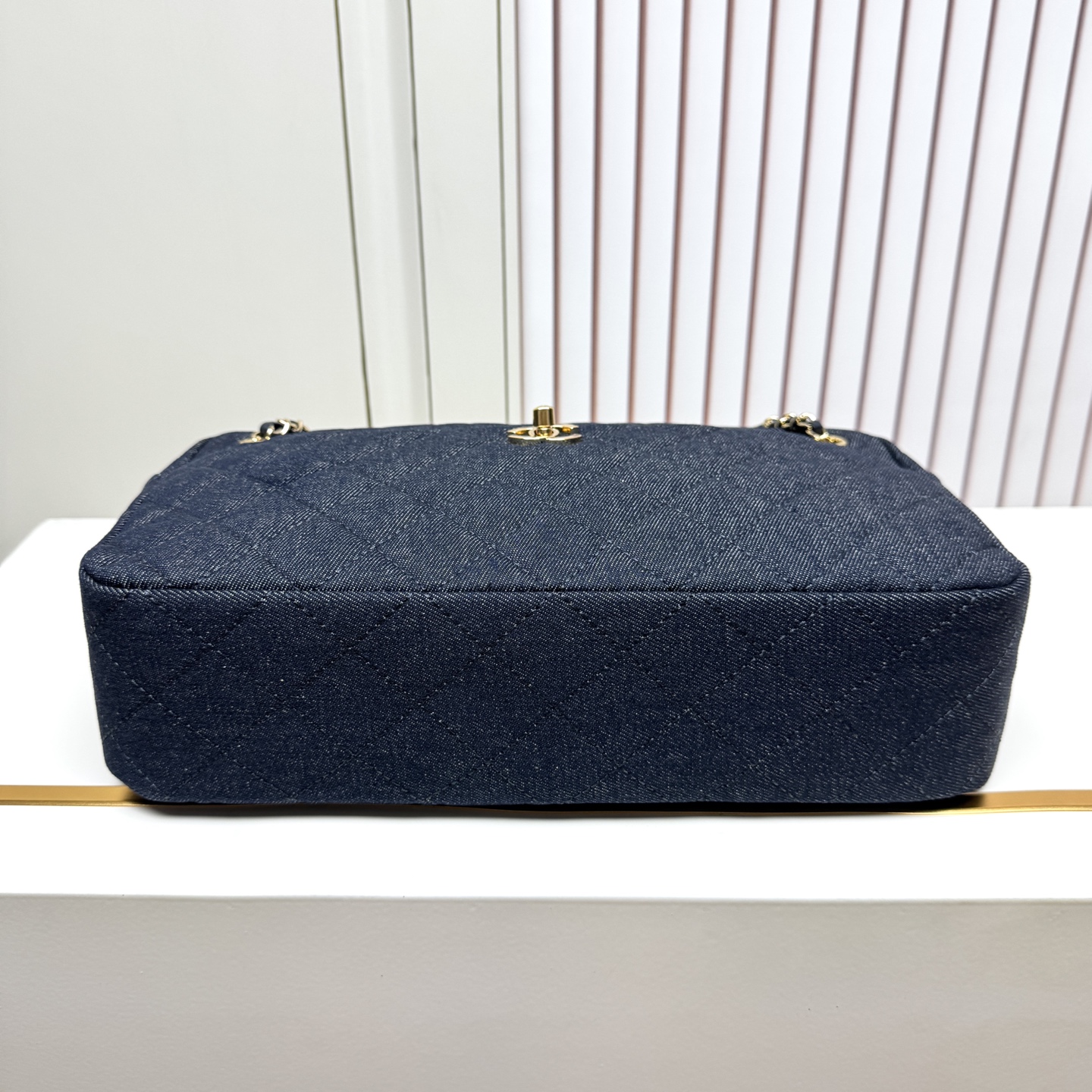 Chanel 26A Denim Series Bowling Bag - Image 7