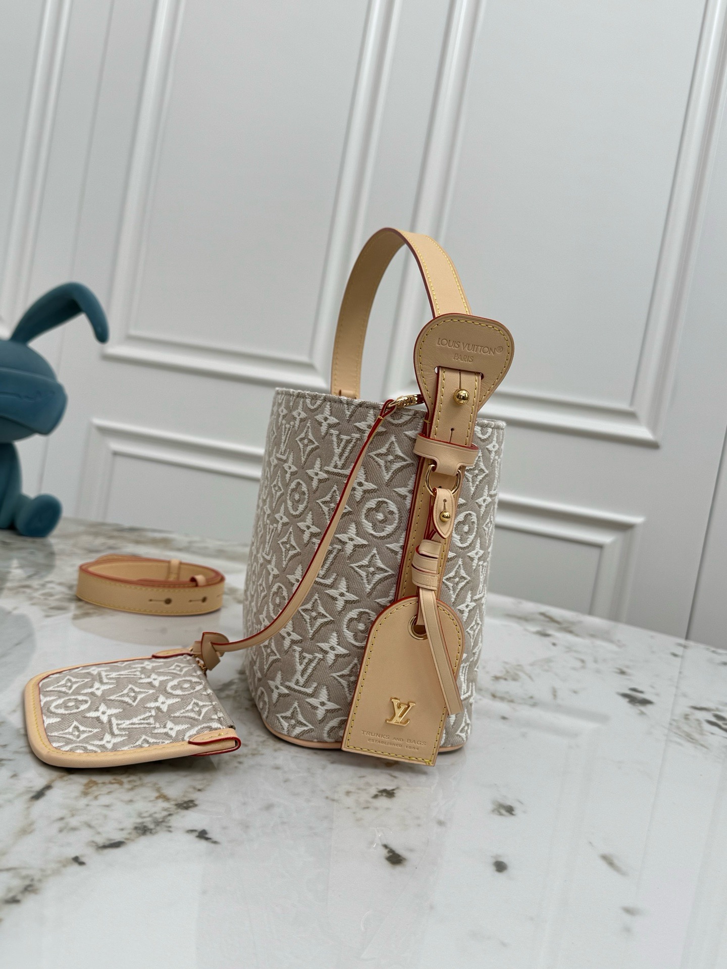 Louis Vuitton All In BB Handbag, White Monogram Canvas, M2A377 - Image 7