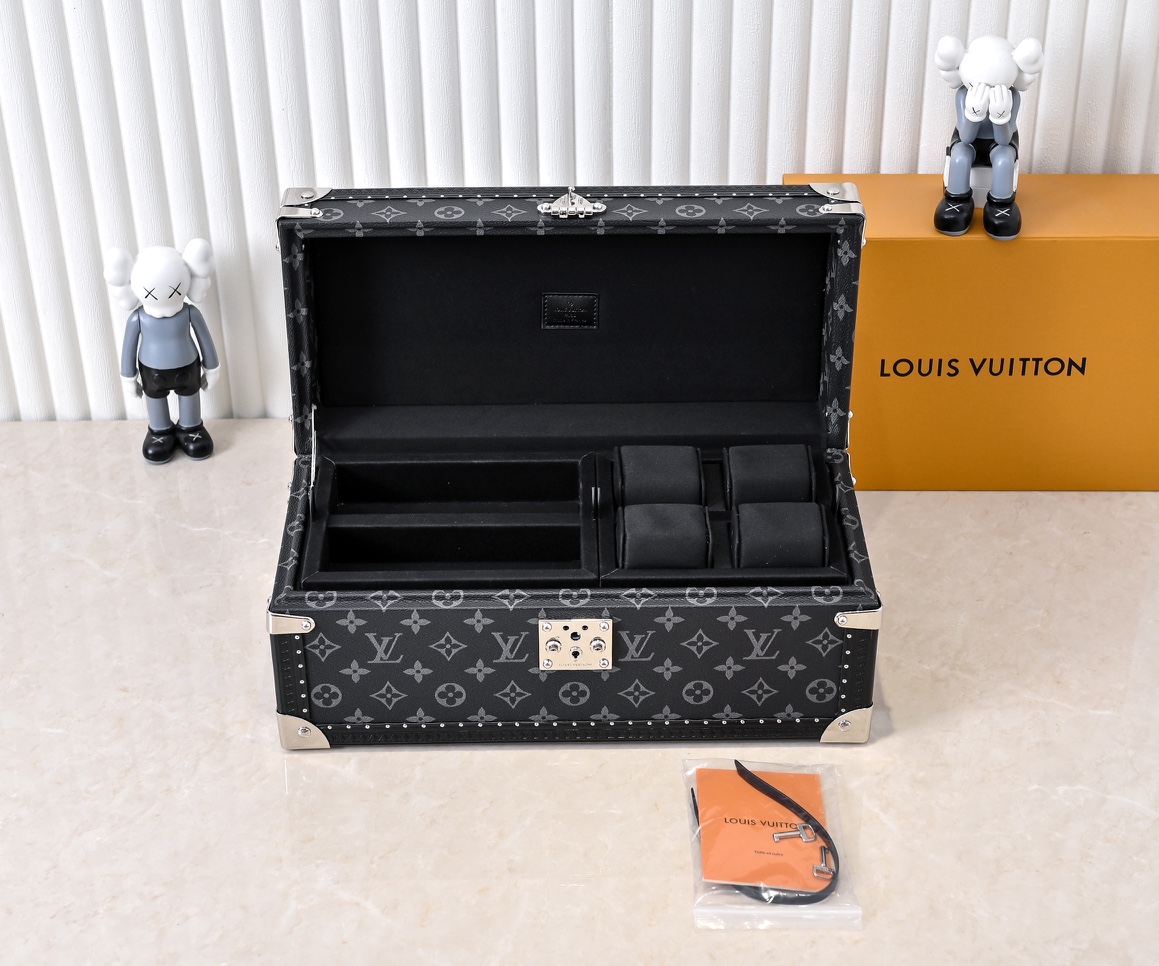 Louis Vuitton Monogram Watch and Jewelry Box - Image 7