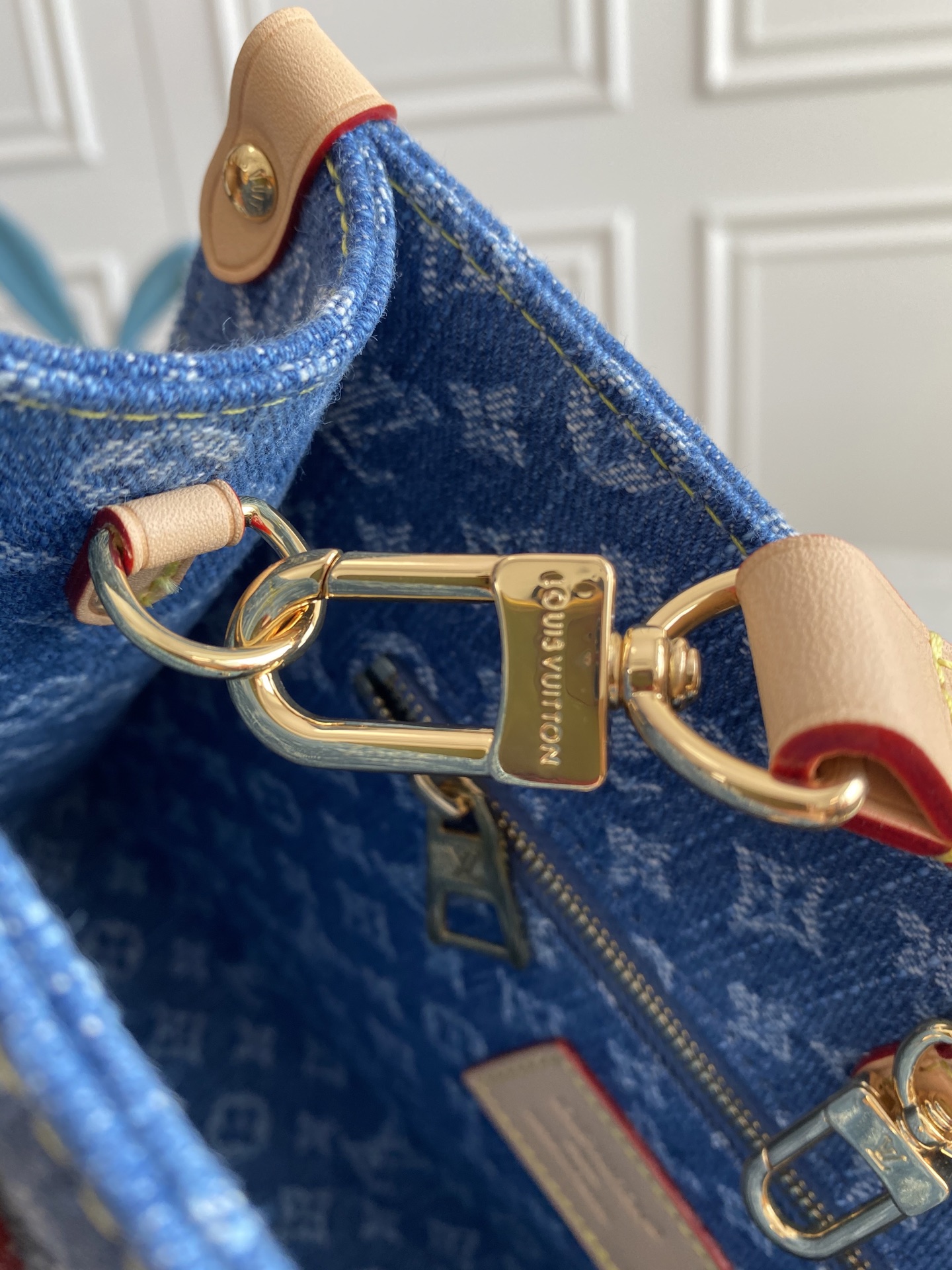 Louis Vuitton OnTheGo Mini Denim Tote Bag M14633 - Image 7