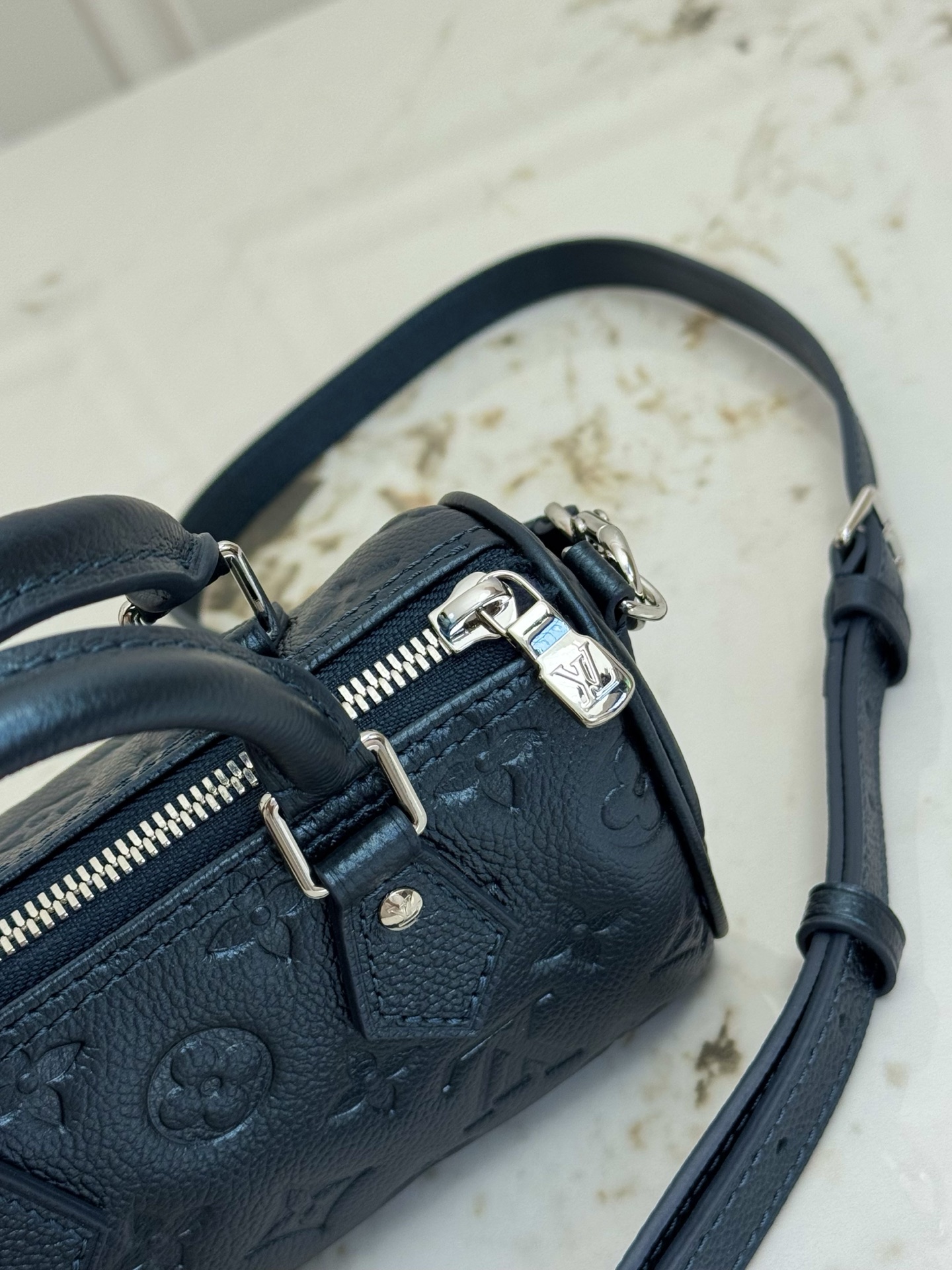 Louis Vuitton Nano Speedy Handbag in Pearl Blue - Image 7