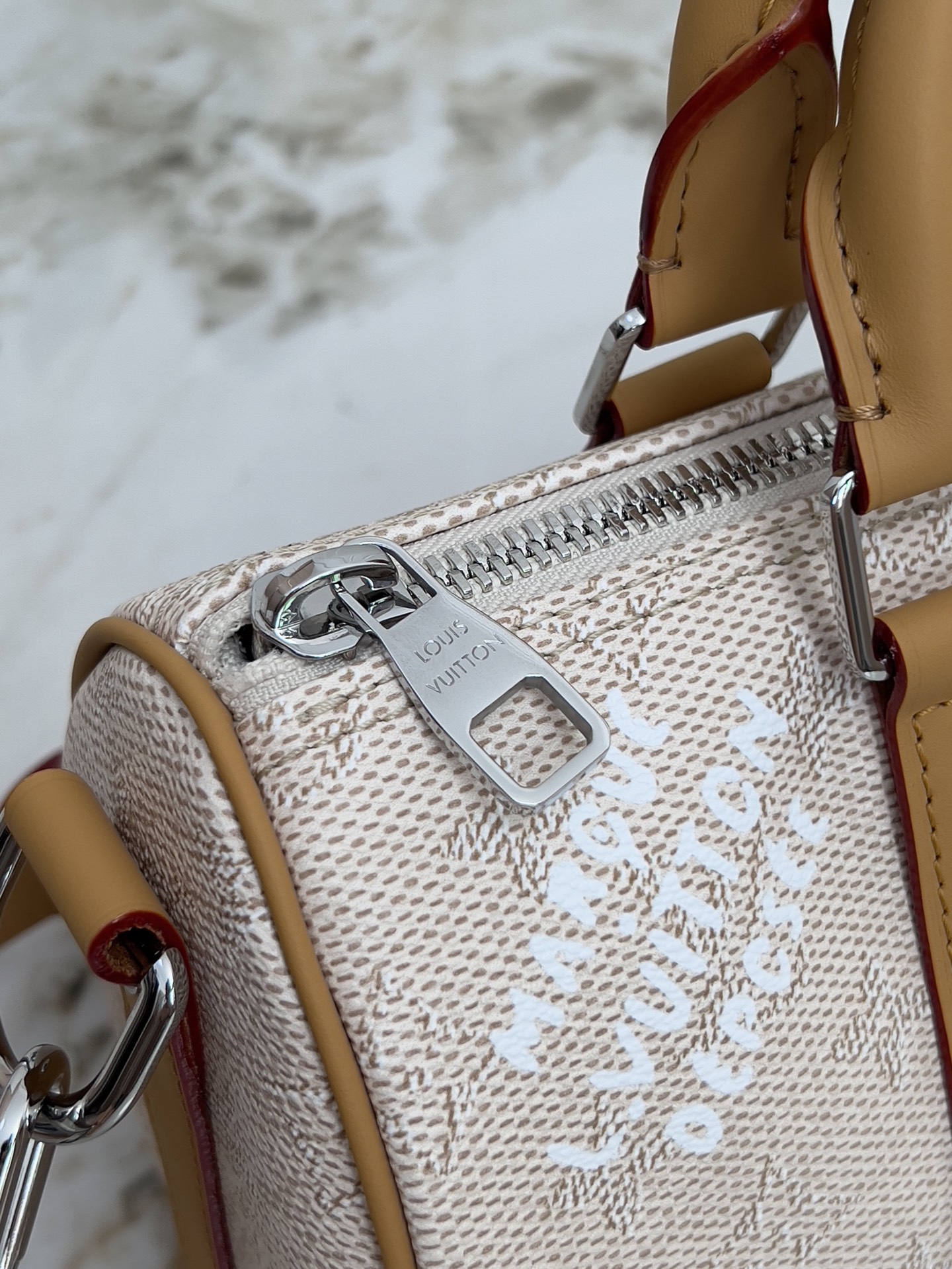 Louis Vuitton Keepall Bandouliere 25 Monogram Surfin Canvas Shoulder Bag - Image 7