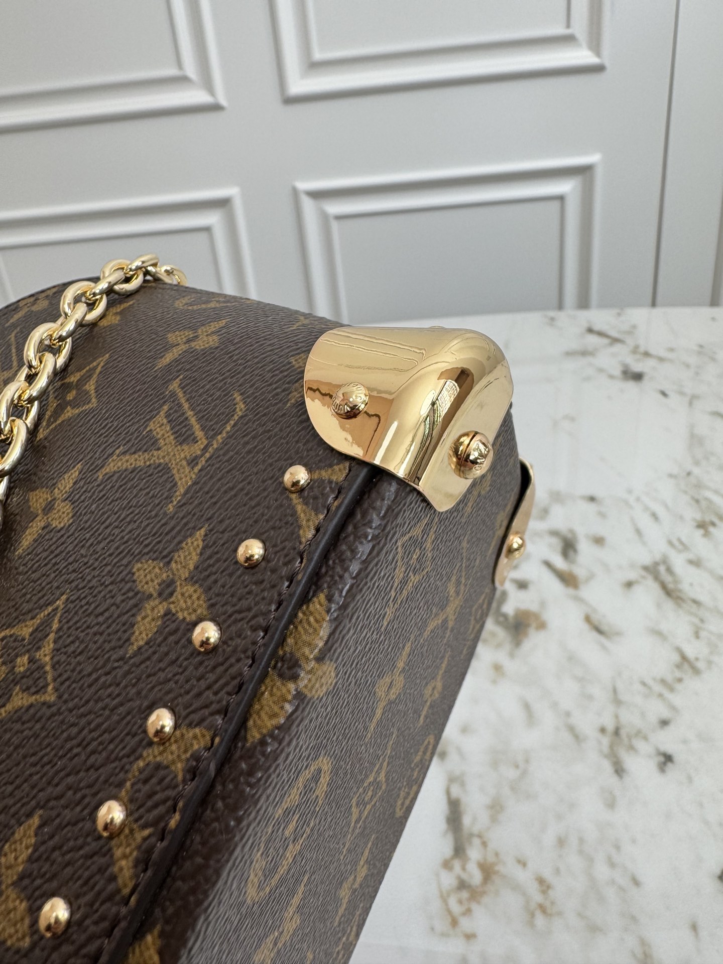 Louis Vuitton Alma BB Trunk-Style Handbag - Image 7