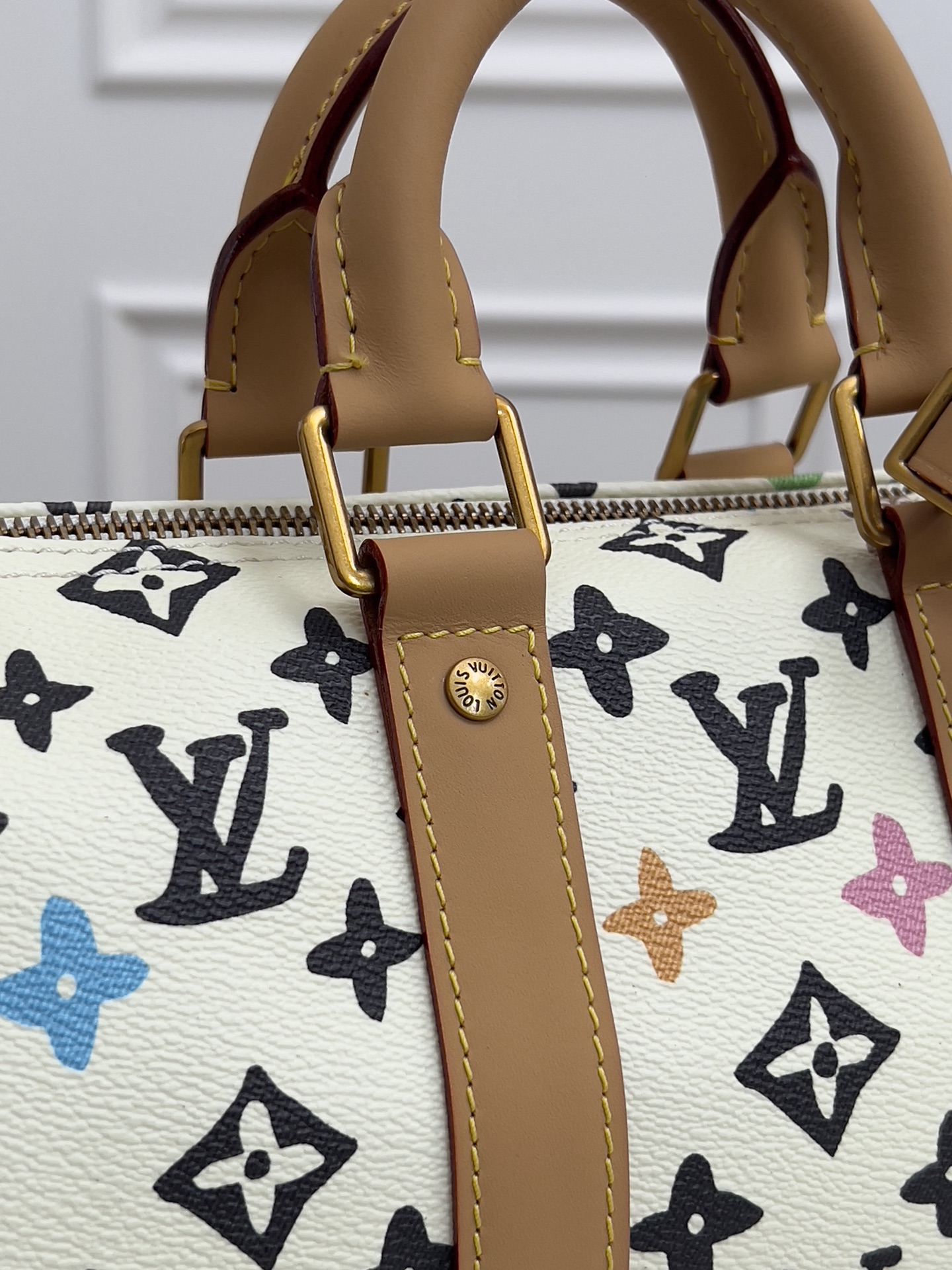 Louis Vuitton Keepall 25 Handbag - Monogram Eclipse Reverse Canvas - Image 7