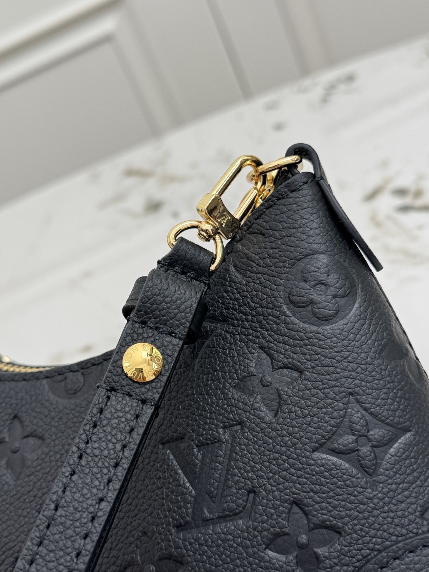 Louis Vuitton Nano Boulogne Monogram Empreinte Leather Crossbody Bag - Image 7