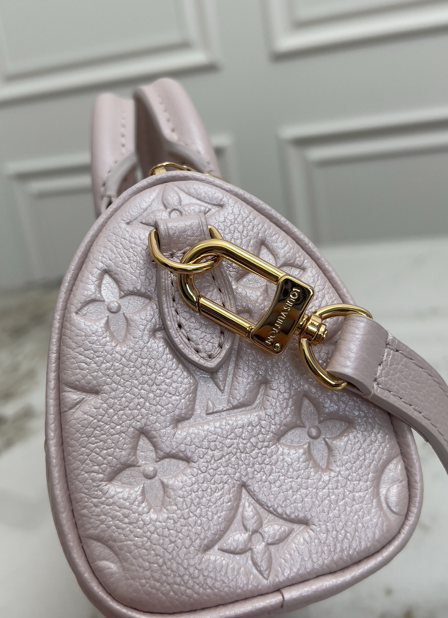 Louis Vuitton Nano Speedy Handbag in Monogram Empreinte Shimmery Leather - Image 7