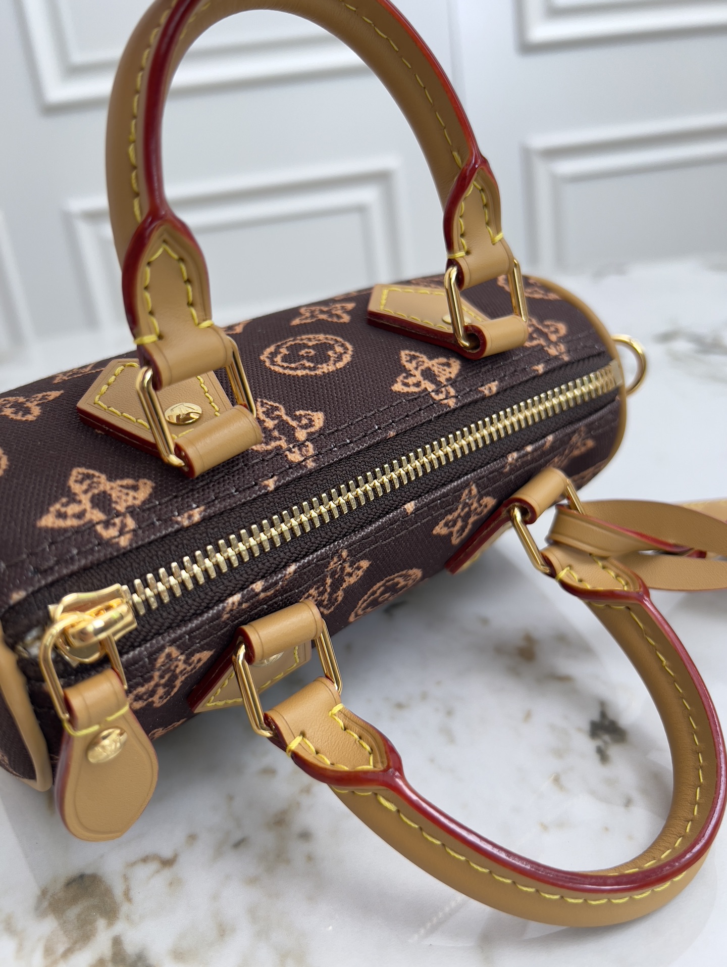 Louis Vuitton Nano Speedy Monogram Canvas Crossbody Bag - Image 7