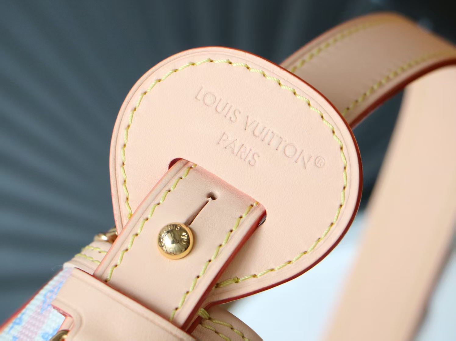 Louis Vuitton All In BB Bucket Handbag M29115 in Pink Striped Monogram Canvas - Image 7
