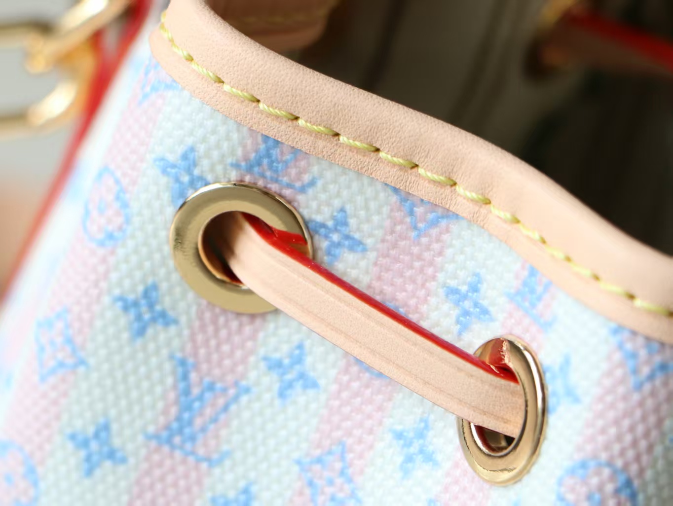 Louis Vuitton Nano Noé LV Stamp Canvas Crossbody Bag - Image 7