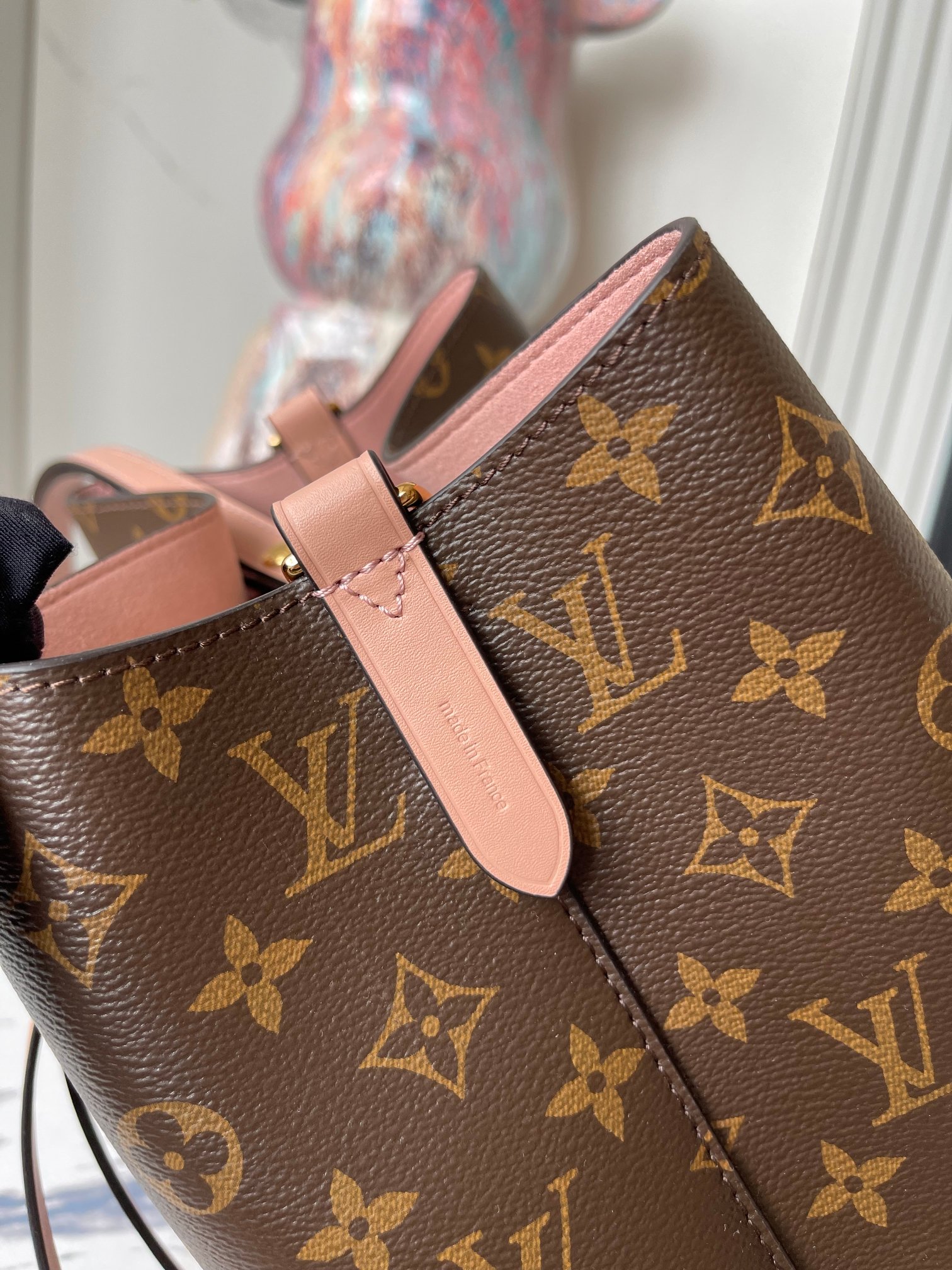 Louis Vuitton NeoNoe Bucket Bag M44022 in Pink Monogram Canvas - Image 8