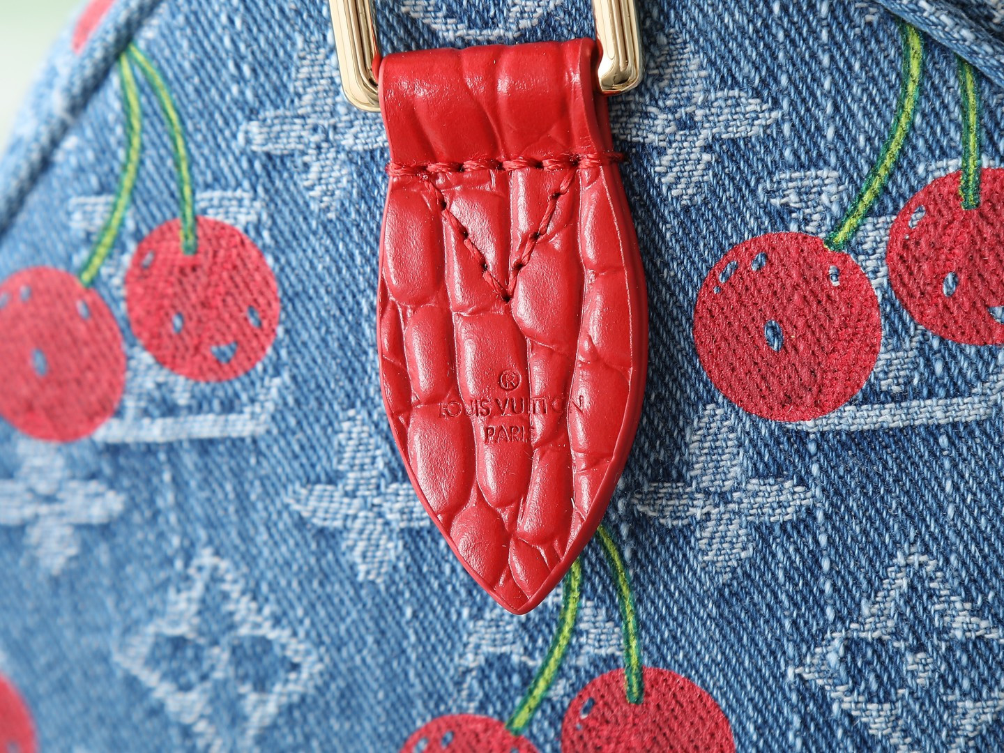 Louis Vuitton x Murakami Speedy Soft 30 Handbag - Monogram Denim - Image 8