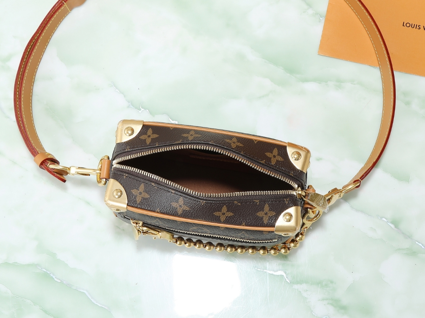 Louis Vuitton Mini Soft Trunk Monogram Chain Crossbody Bag - Image 8