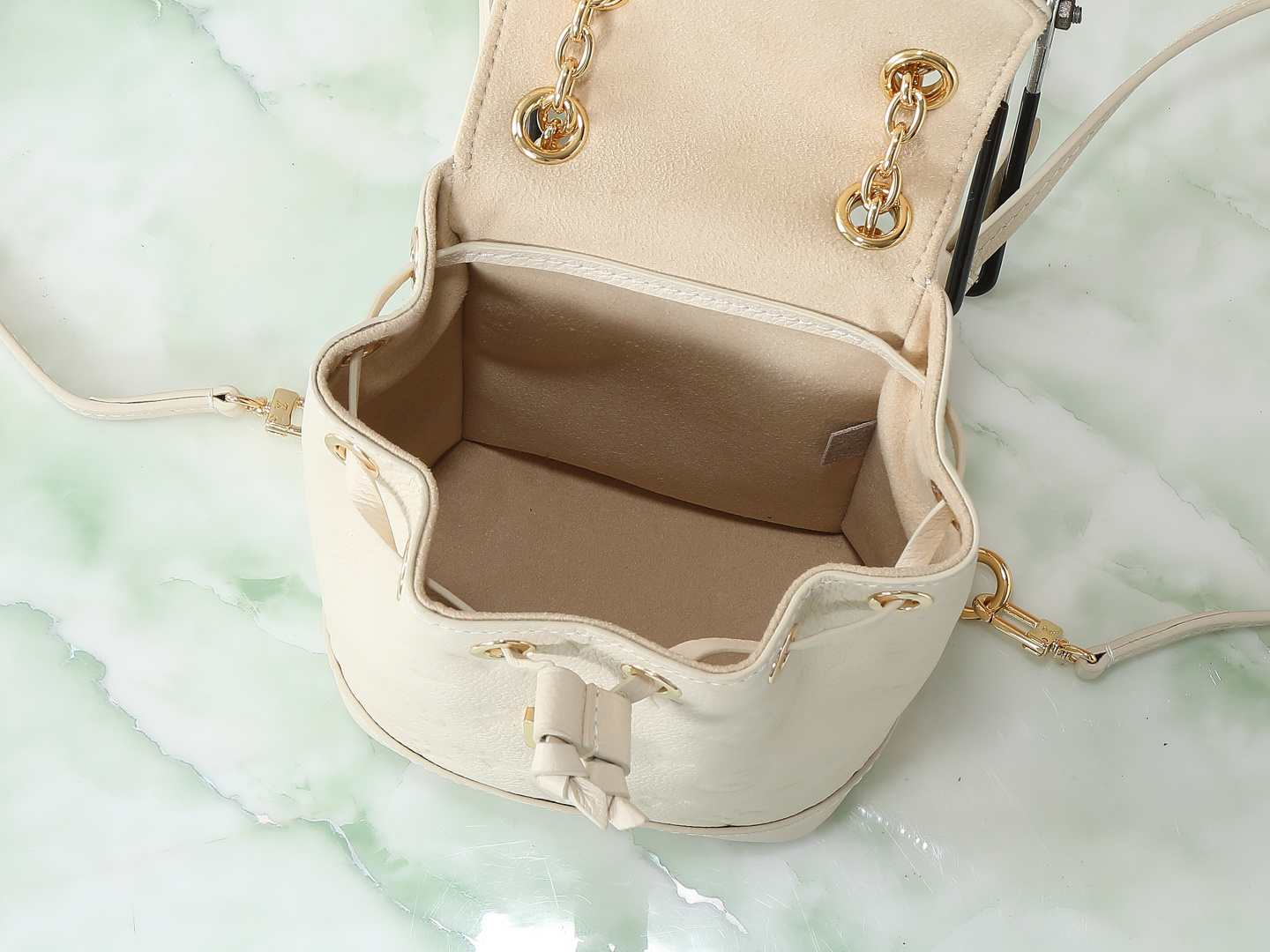 Louis Vuitton Nano Noé Monogram Leather Shoulder Bag - Image 8