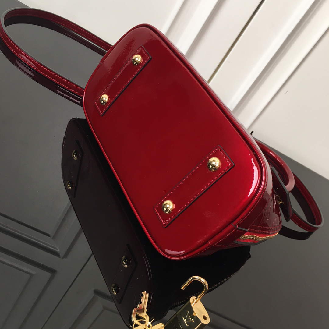 Louis Vuitton Alma BB Red Handbag in Epi Leather - Image 8