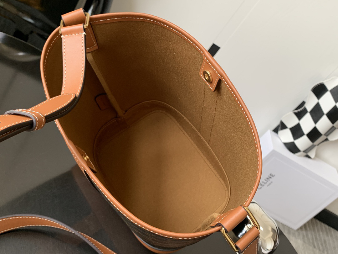 Celine Monogram Small Bucket Crossbody Bag - Image 8
