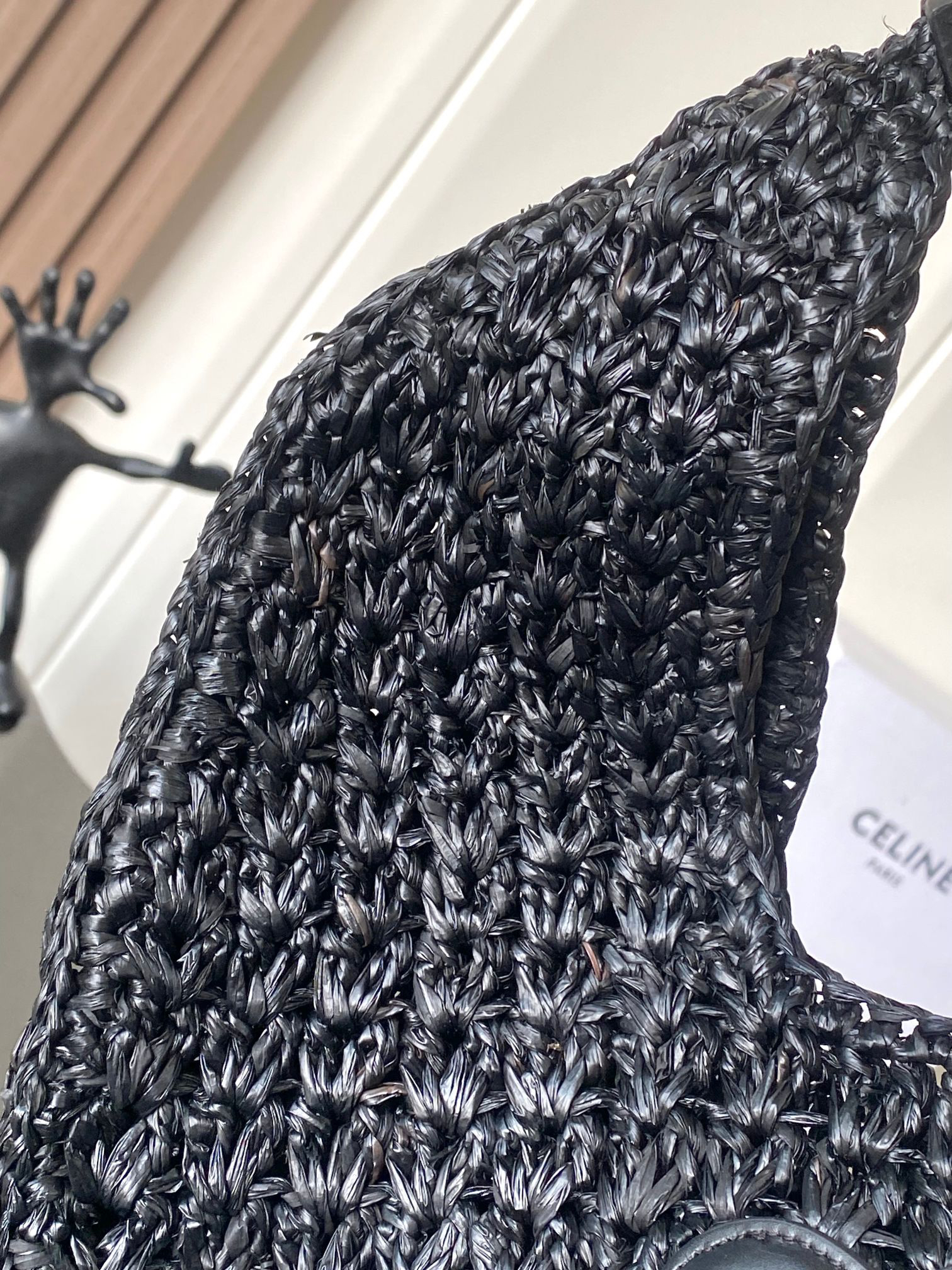 CELINE Classic Woven Hobo Shoulder Bag - Image 8