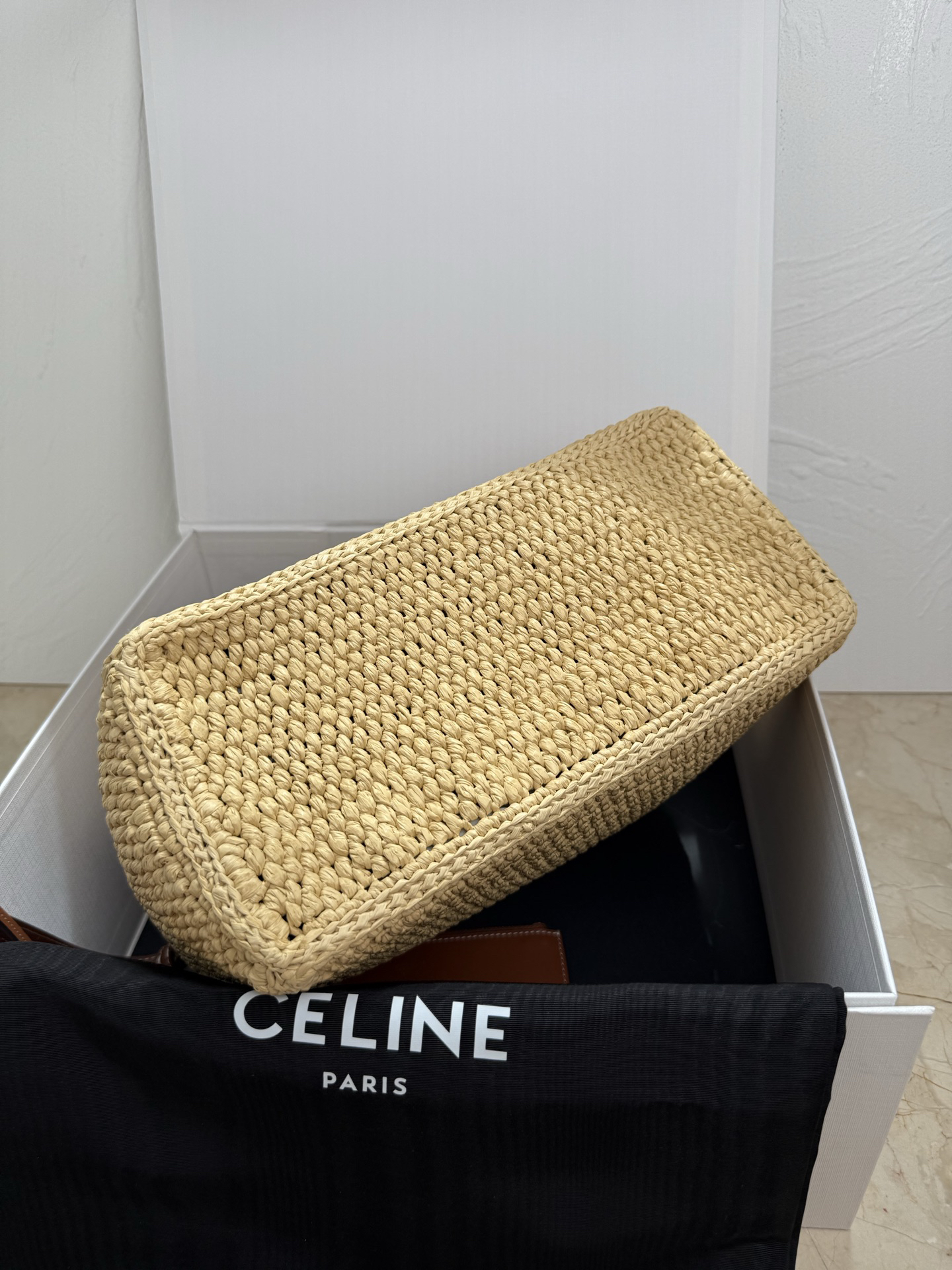 CELINE TCABAS THAIS Small Woven Tote Bag - Image 8