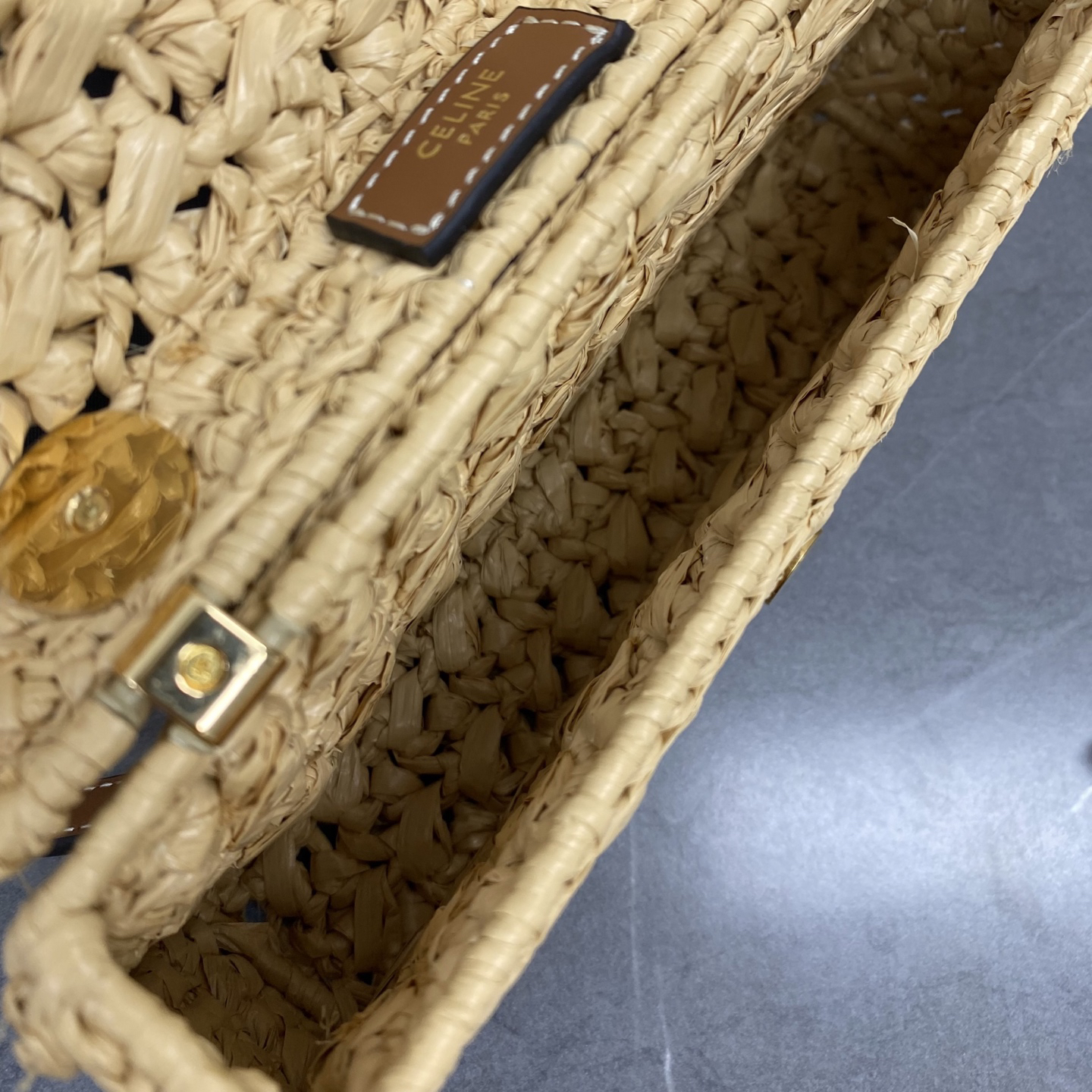 CELINE Teen Lola Small Woven Handbag - Image 8