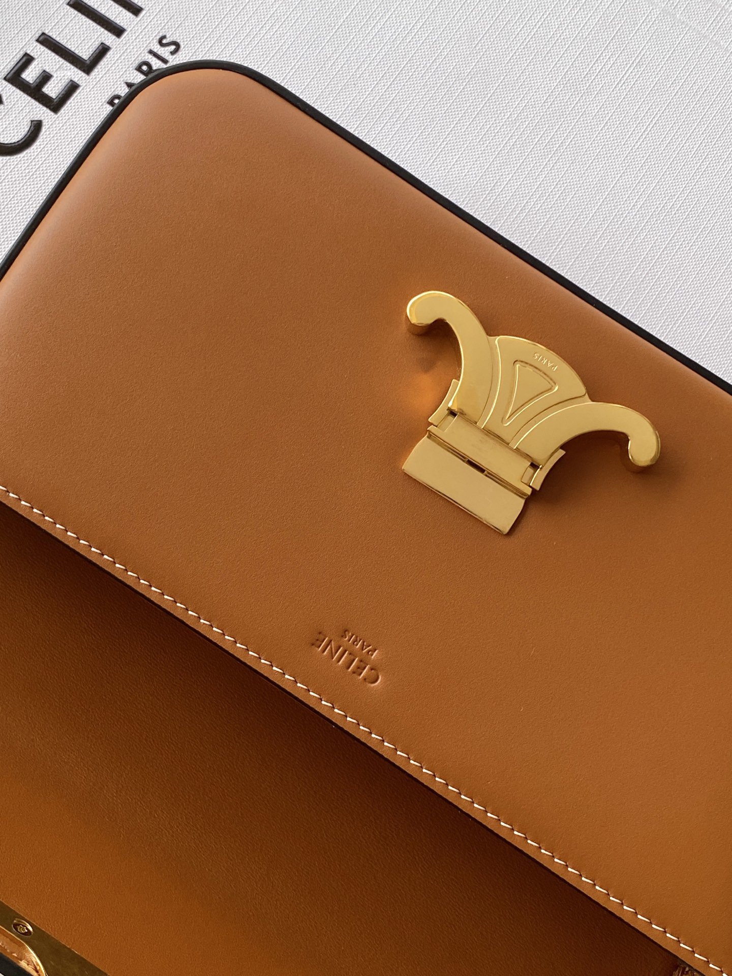 All-Leather Calfskin Shoulder Bag - Image 8